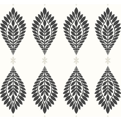 Lillian August Mirasol Palm Frond - Ebony and Eggshell