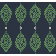 Lillian August Mirasol Palm Frond - Midnight Blue and Spearmint