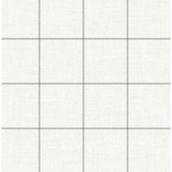 Lillian August Linen Check - Alabaster and Wrought Iron