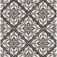 Lillian August Plumosa Tile - Ebony and Silver