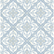 Lillian August Plumosa Tile - Carolina Blue and Arrowroot