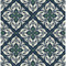 Lillian August Plumosa Tile - Midnight Blue and Spearmint