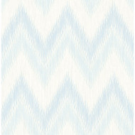 Lillian August Regent Flamestitch Stringcloth - Blue Frost and Eggshell