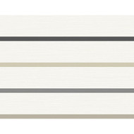 Lillian August Crew Stripe - Ivory, Wrought Iron, and Sand Dollar