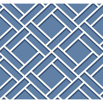Lillian August Block Trellis - Coastal Blue and Navy