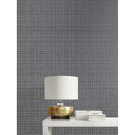 Etten Studios Crosshatch Linen - Metallic Coal