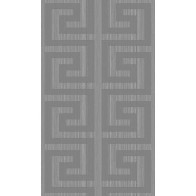 Etten Studios Greek Key - Metallic Silver & Earl Gray