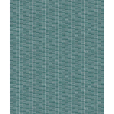 Seabrook Designs Deco Spliced Stripe - Perry Teal