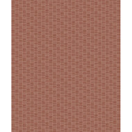 Seabrook Designs Deco Spliced Stripe - Terra Cotta