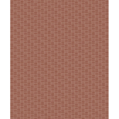 Seabrook Designs Deco Spliced Stripe - Terra Cotta