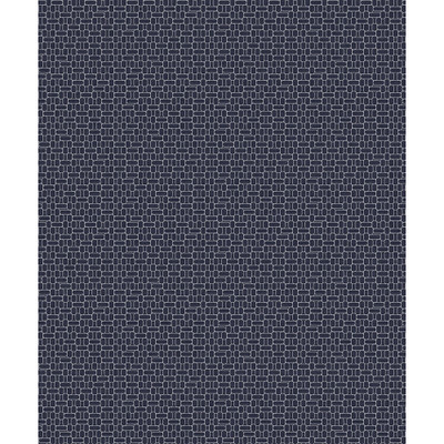 Seabrook Designs Capsule Geometric - Denim Blue & Metallic Silver