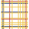 Seabrook Designs Mondrian Grid Mural - Multicolored