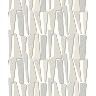 Seabrook Designs Geometric Shadows  - Linen