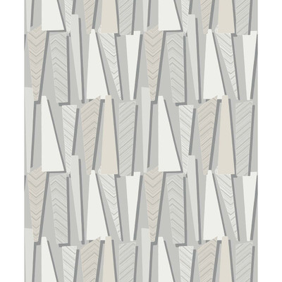 Seabrook Designs Geometric Shadows  - Stone