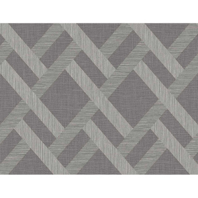 Seabrook Designs Linen Trellis - Ash