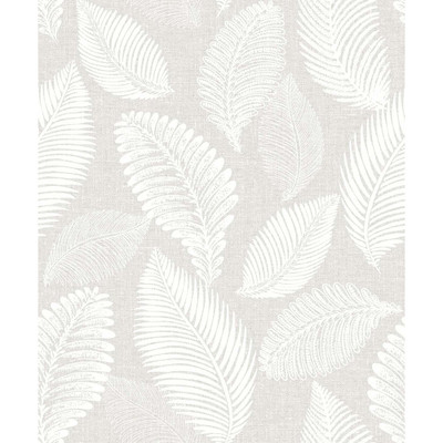 Seabrook Designs Tossed Leaves - Dove Greige