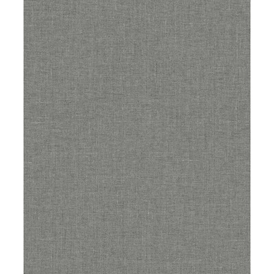Seabrook Designs Abington Faux Linen - Sleek Charcoal