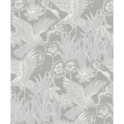 Seabrook Designs Marsh Cranes - Anew Grey