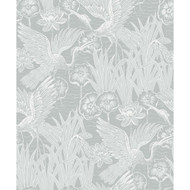Seabrook Designs Marsh Cranes - Mist