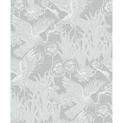 Seabrook Designs Marsh Cranes - Mist