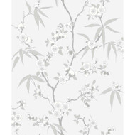 Seabrook Designs Floral Blossom Trail - Soft Grey