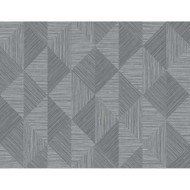 Seabrook Designs Diamond Inlay - Charcoal Grass