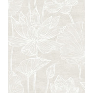 Seabrook Designs Water Lilies - Antique Pearl