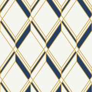 Collins & Company Brooklyn Diamond - Metallic Gold & Navy