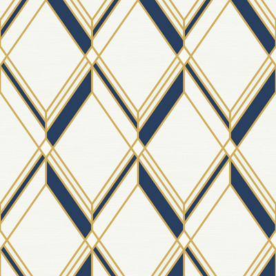 Collins & Company Brooklyn Diamond - Metallic Gold & Navy