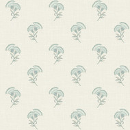 Seabrook Designs Lotus Branch Floral - Minty Meadow & French Grey