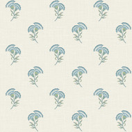 Seabrook Designs Lotus Branch Floral - Blue Bell & Herb