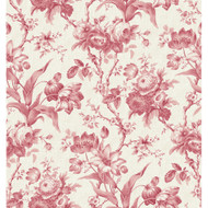 Seabrook Designs En Rose - Cranberry
