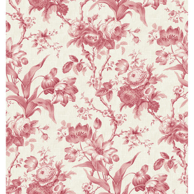 Seabrook Designs En Rose - Cranberry