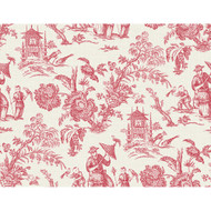 Seabrook Designs Colette Chinoiserie - Antique Ruby