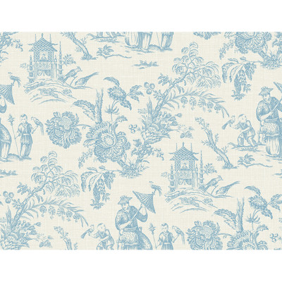 Seabrook Designs Colette Chinoiserie - Bleu Bisque