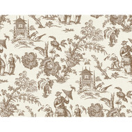 Seabrook Designs Colette Chinoiserie - Hickory Smoke