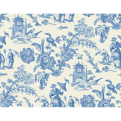 Seabrook Designs Colette Chinoiserie - Denim Wash