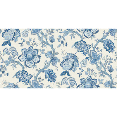 Seabrook Designs Bernadette Linen Fabric - French Blue