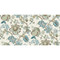 Seabrook Designs Bernadette Linen Fabric - Hickory Smoke & Blue Bell