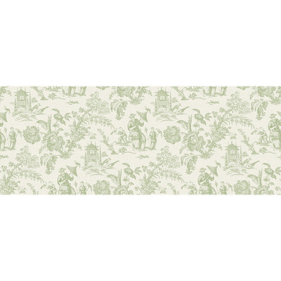 Seabrook Designs Chinoiserie Linen Fabric - Herb
