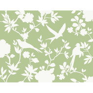 Lillian August Kauai Bird Toile - Seacrest Green