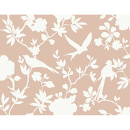 Lillian August Kauai Bird Toile - Peach Petal