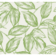 Seabrook Designs Beckett Sketched Leaves - Apple Green