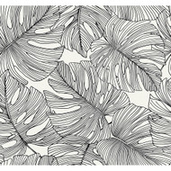 Seabrook Designs Tarra Monstera Leaf - Contrasto