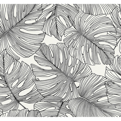 Seabrook Designs Tarra Monstera Leaf - Contrasto