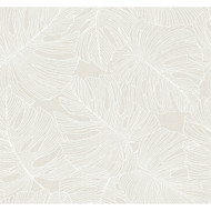 Seabrook Designs Tarra Monstera Leaf - White Sand