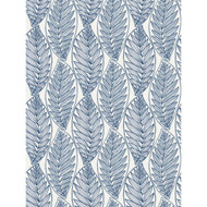 Seabrook Designs Kira Leaf Husk - Blue Suede