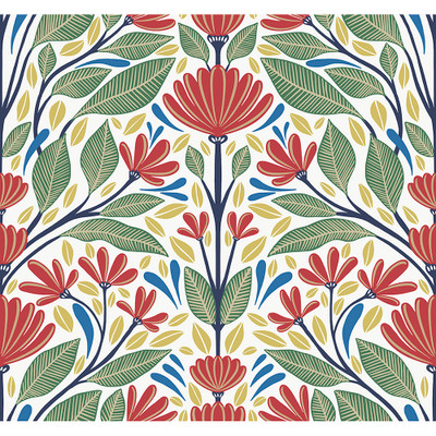 Seabrook Designs Carmela Folk Floral - Primaries