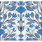 Seabrook Designs Carmela Folk Floral - True Blue