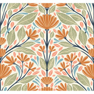 Seabrook Designs Carmela Folk Floral - Summer Ends